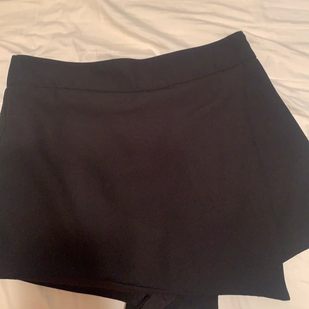 Black skirt with built in shorts
